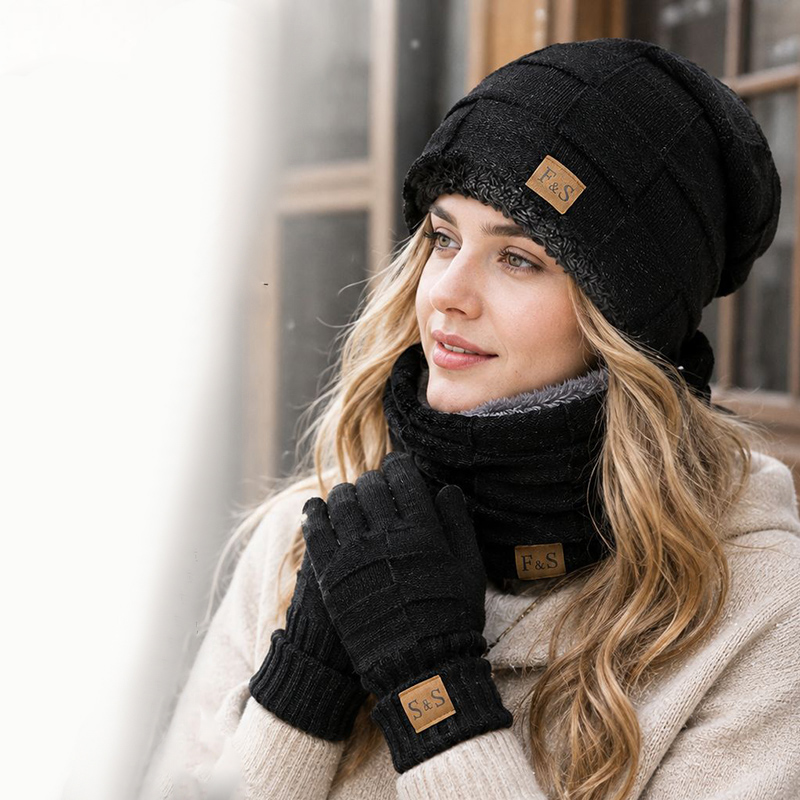 Set Topi, Syal, dan Sarung Tan - Wool Glove Lined ulasan dan harga