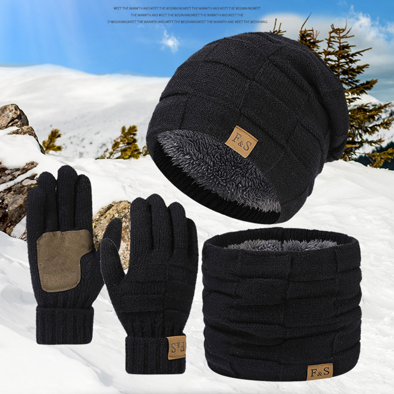 Set Topi, Syal, dan Sarung Tan - Wool Glove Lined ulasan dan harga