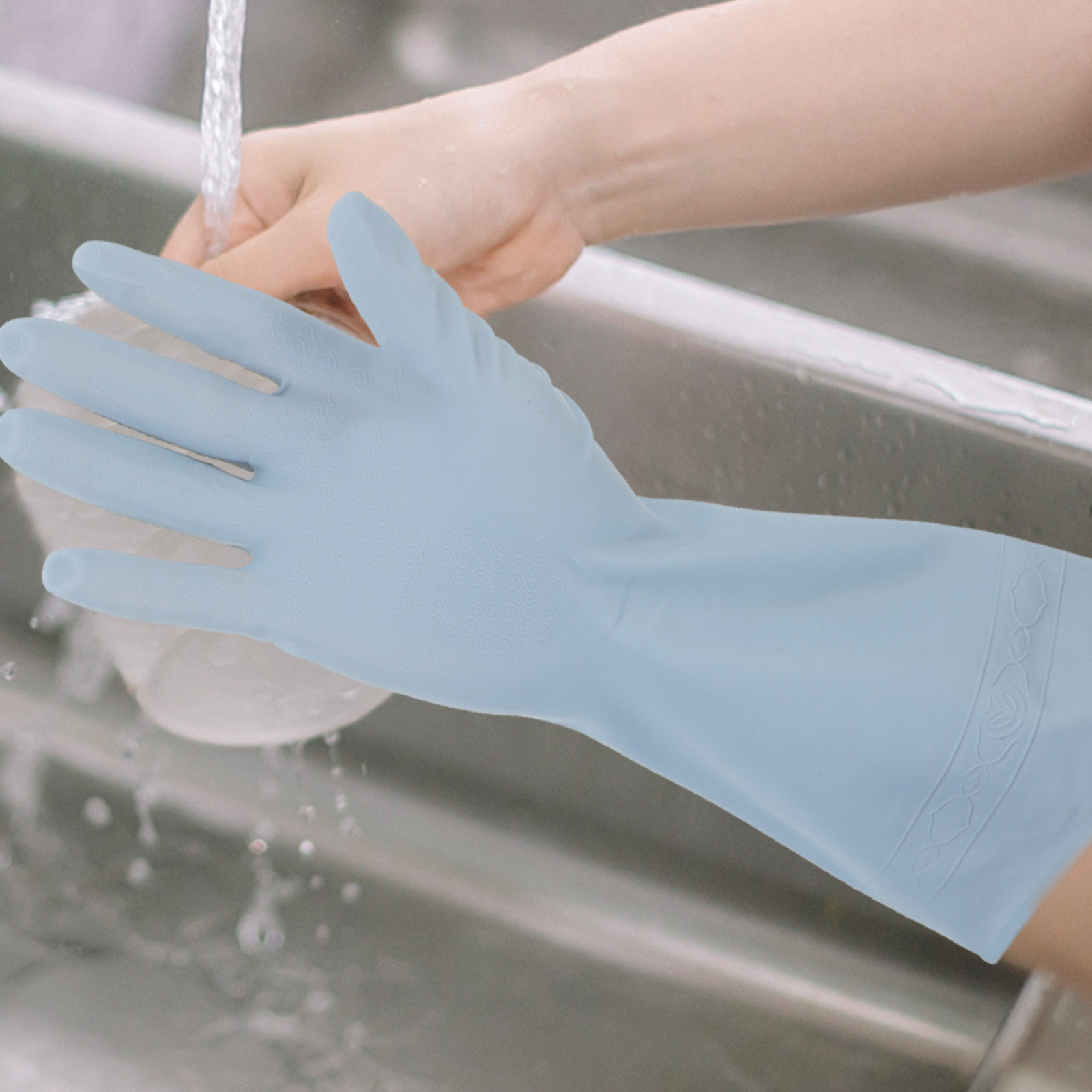 3 Pasang Sarung Tangan Cuci Pi - Dish Glove Rubber ulasan dan harga