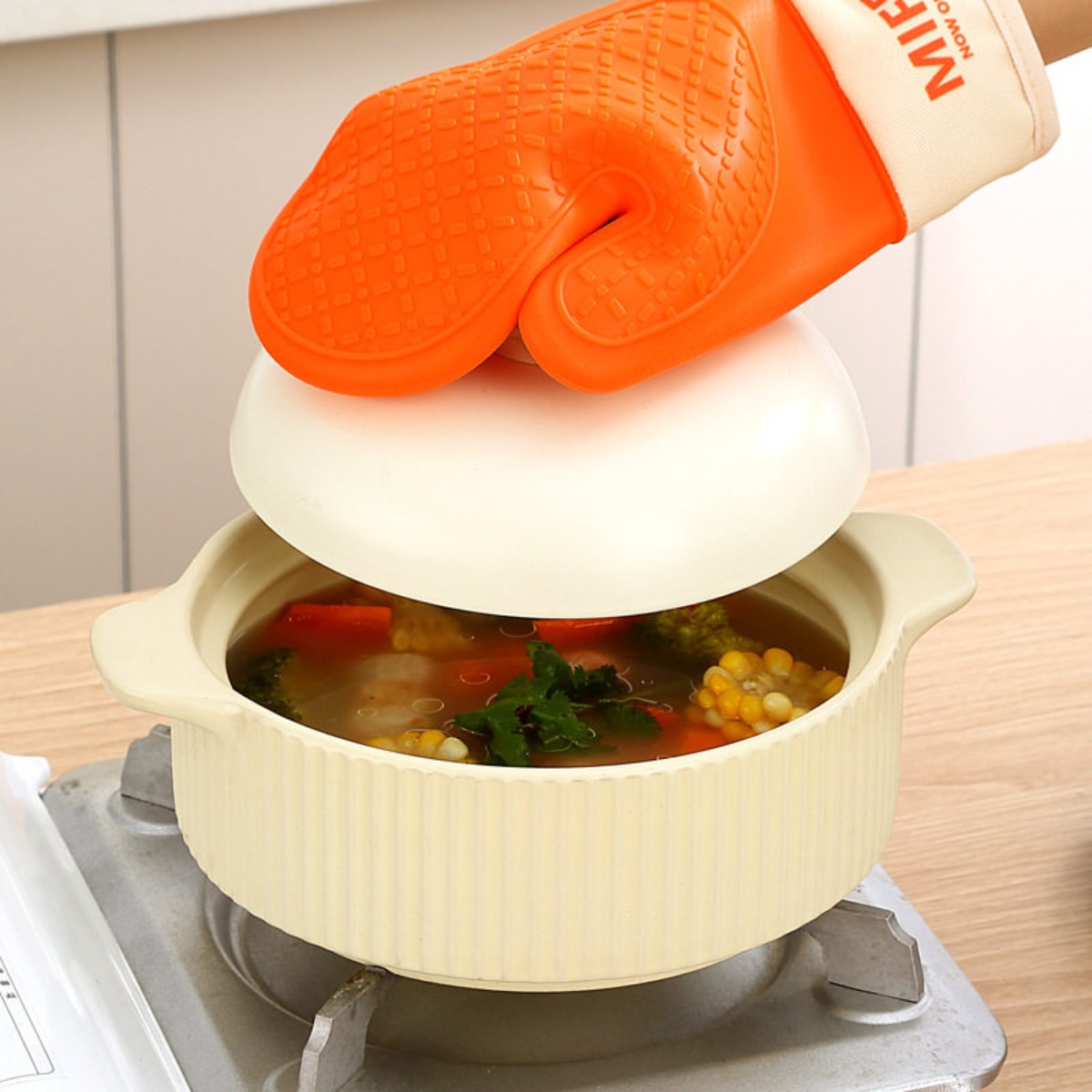 Sarung Tangan Silikon Tahan Pa - Oven Mitt Silicone ulasan dan harga