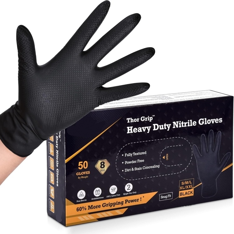 Sarung tangan nitril hitam tug - Nitrile Mechanic Glove ulasan dan harga