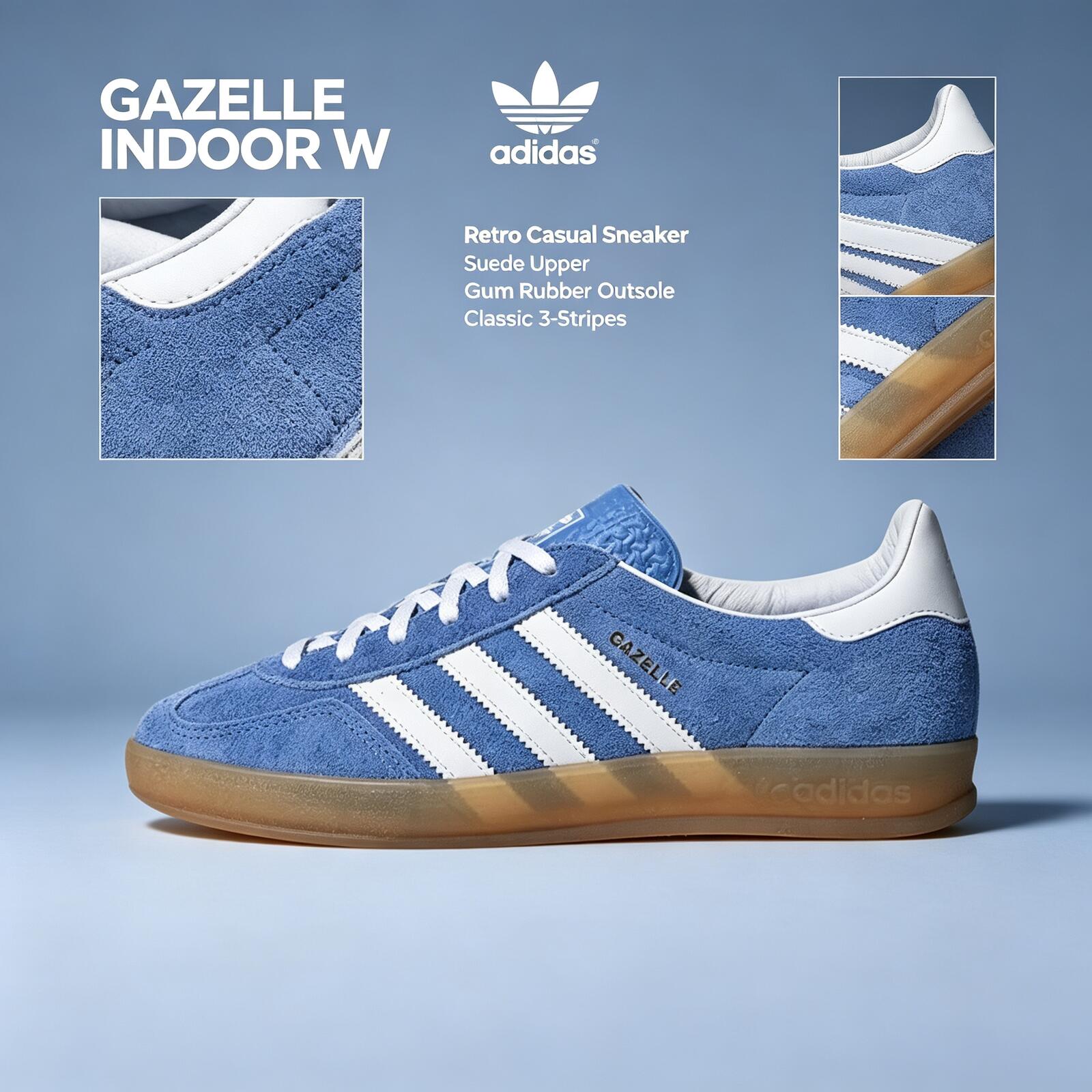 Adidas GAZELLE INDOOR W Origin - Adidas Shoes Gazelle ulasan dan harga