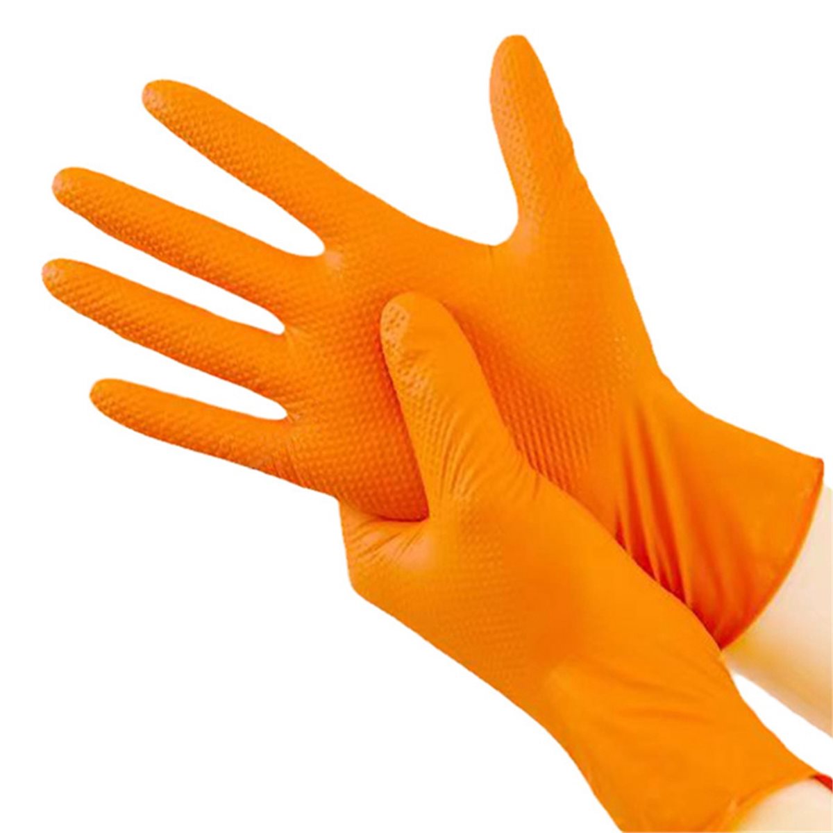Sarung Tangan Nitril Oranye He - Nitrile Mechanic Glove ulasan dan harga
