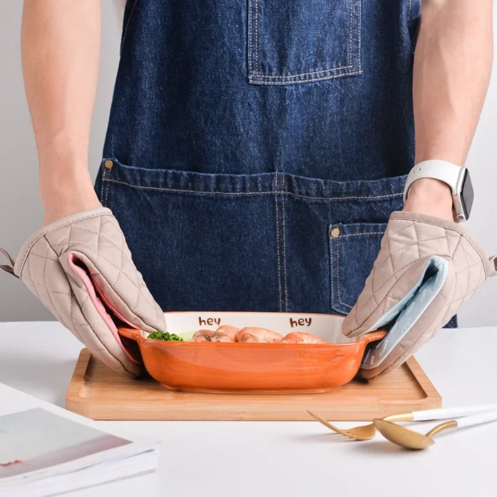 1 buah sarung tangan oven sili - Oven Mitt Silicone ulasan dan harga