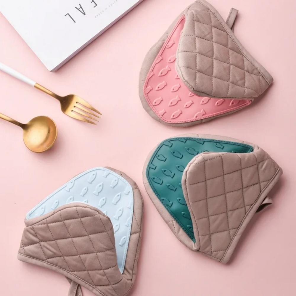 1 buah sarung tangan oven sili - Oven Mitt Silicone ulasan dan harga