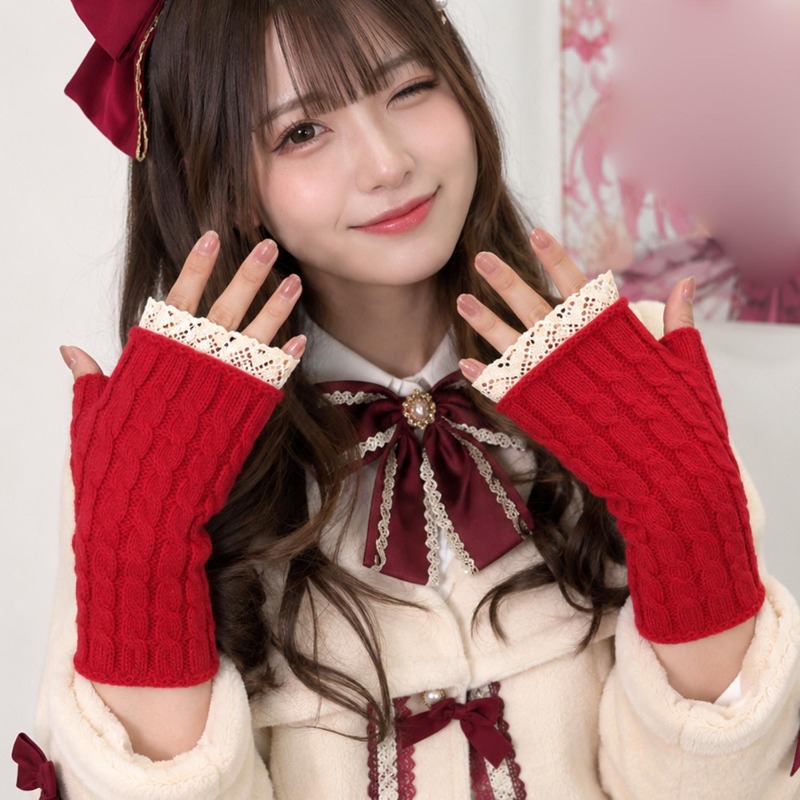 Sarung Tangan Wanita Y2K Tanpa - Fingerless Glove Knit ulasan dan harga