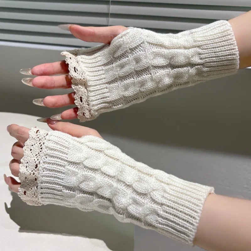Sarung Tangan Wanita Y2K Tanpa - Fingerless Glove Knit ulasan dan harga