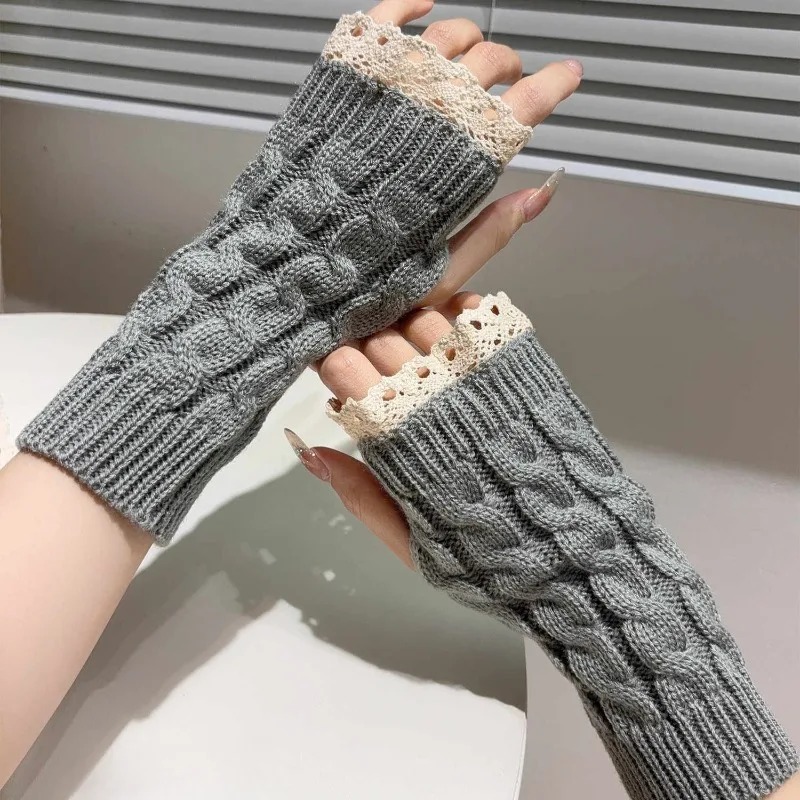 Sarung Tangan Wanita Y2K Tanpa - Fingerless Glove Knit ulasan dan harga