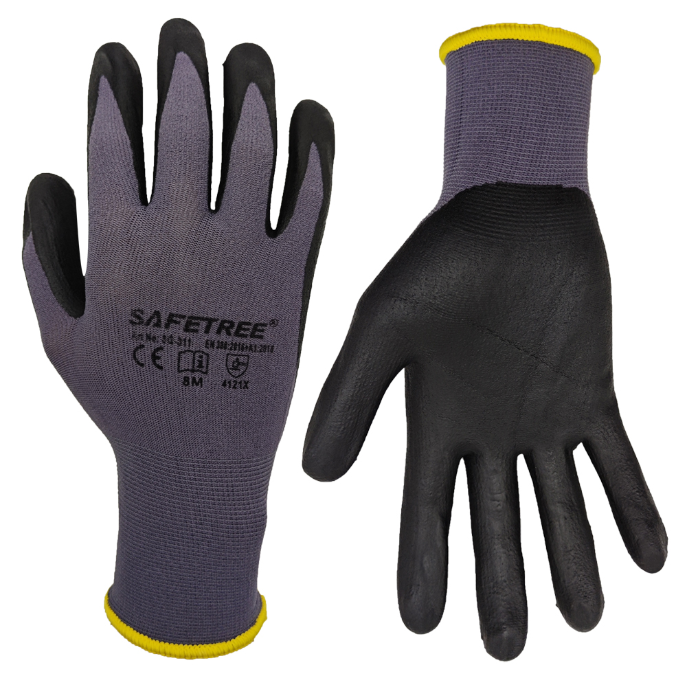 SAFETREE 10 Pasang Sarung Tang - Nitrile Mechanic Glove ulasan dan harga