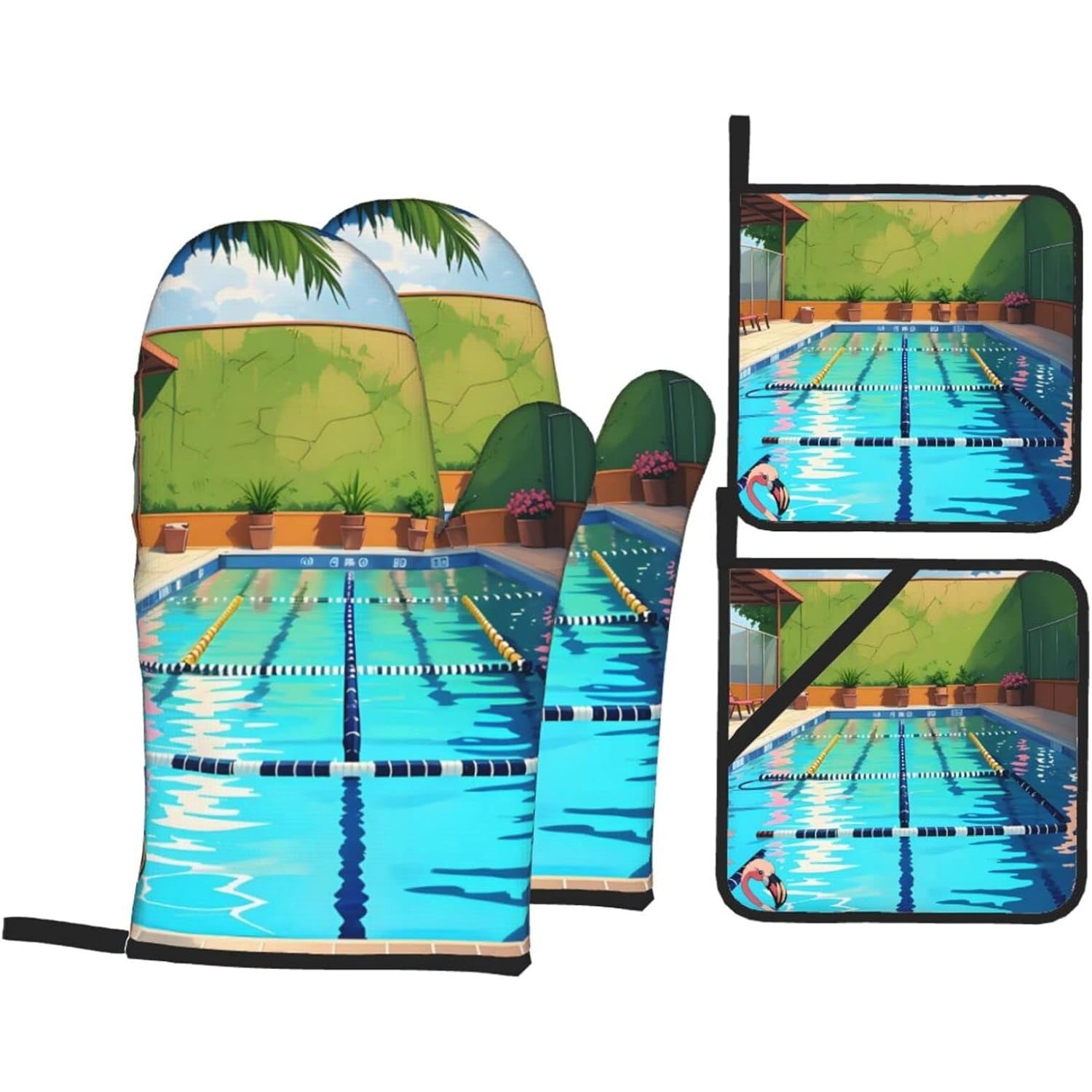 Sarung Tangan Oven dan Alas Pa - Oven Mitt Silicone ulasan dan harga